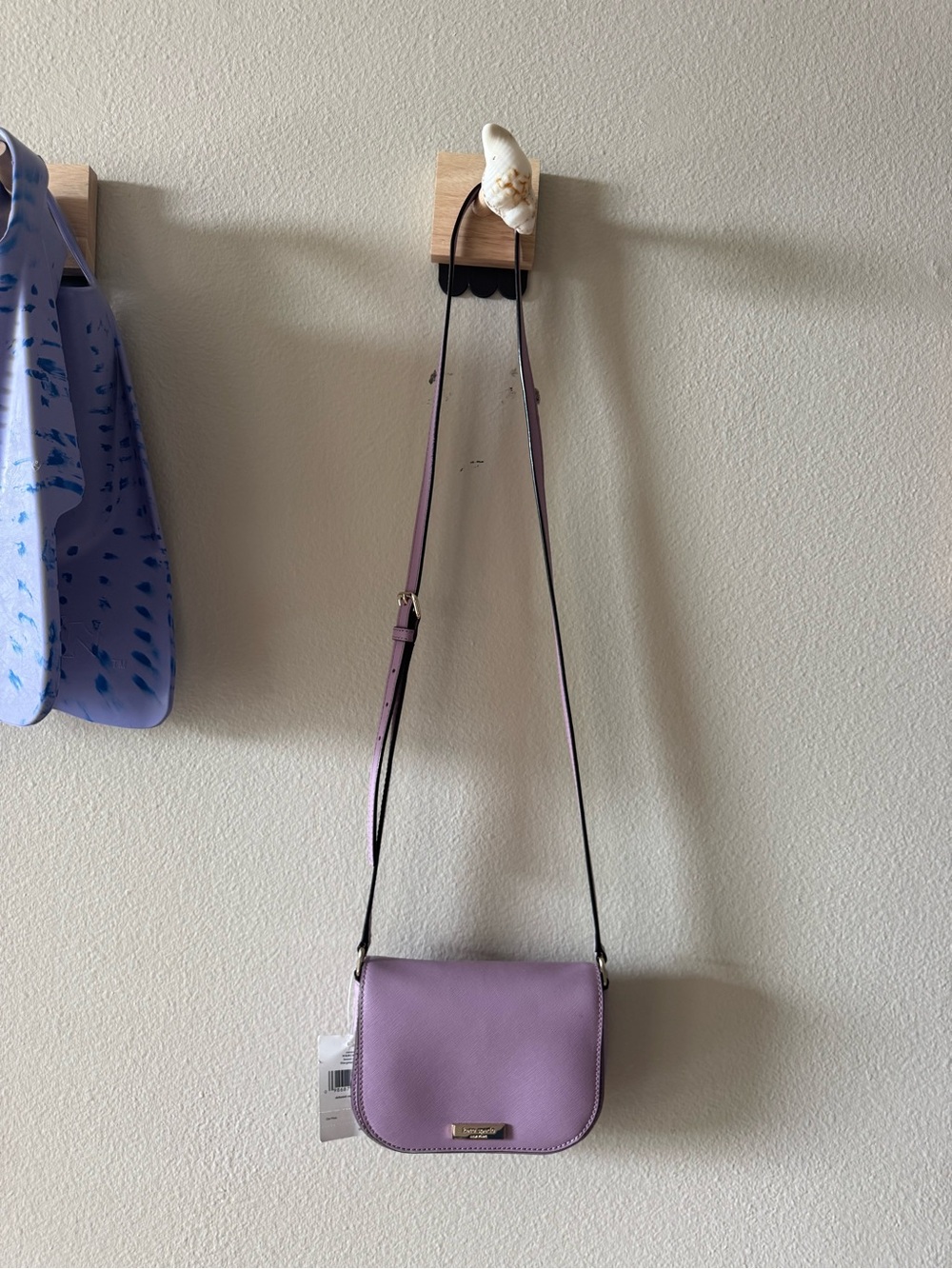 kate spade Lavender Leather Crossbody with Adjustable Strap